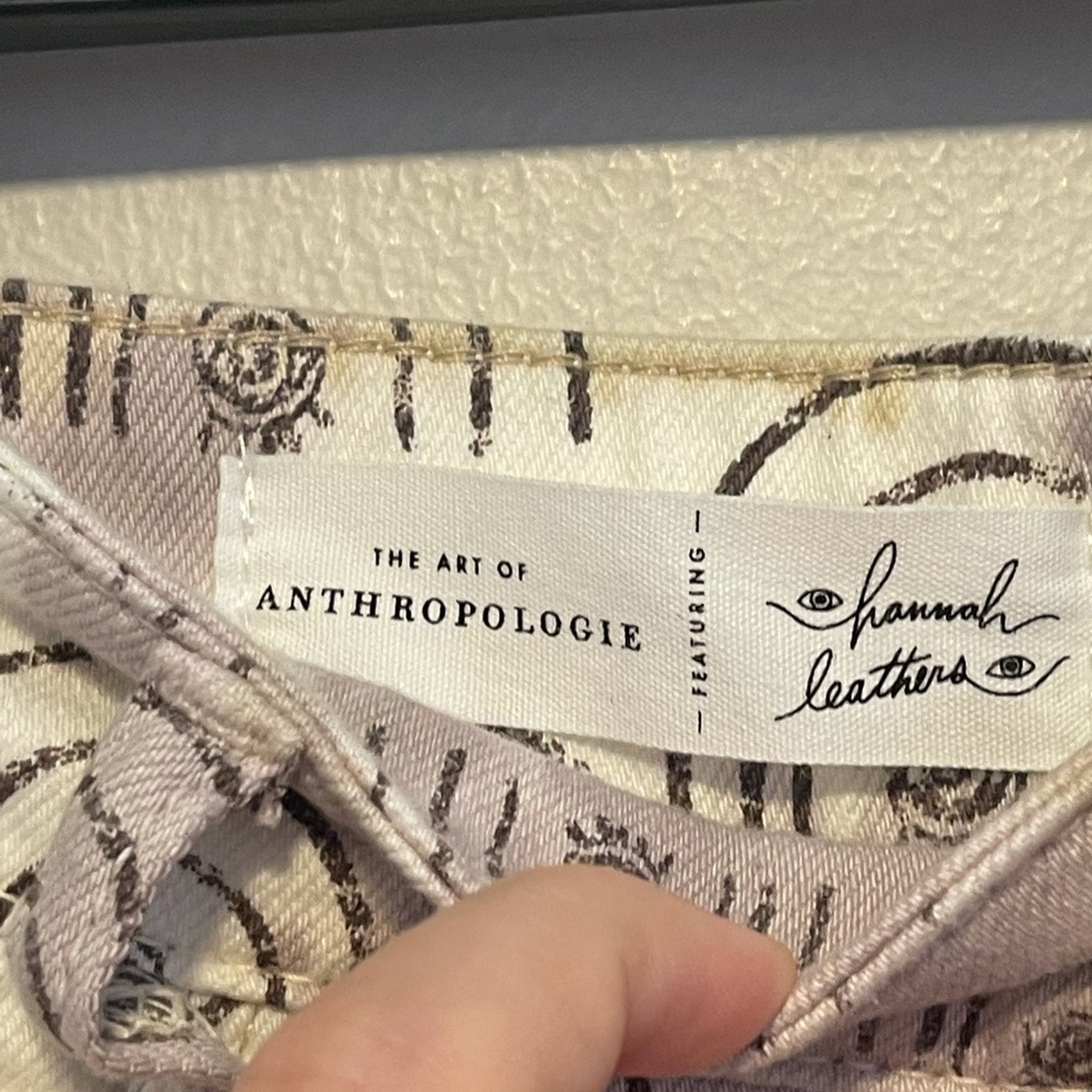Anthropologie Rainbow Print Tie Dye Jean Shorts - Picture 6 of 9